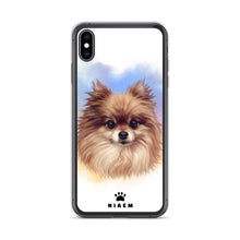 Load image into Gallery viewer, Pomeranian Dog Illustration iPhone Cases