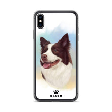 Load image into Gallery viewer, Border Collie Dog illustration iPhone Cases