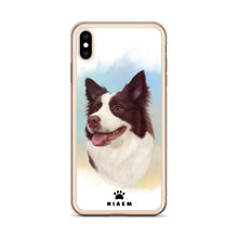 Load image into Gallery viewer, Border Collie Dog illustration iPhone Cases