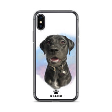 Load image into Gallery viewer, black Labrador Retriever Dog Illustration iPhone Cases