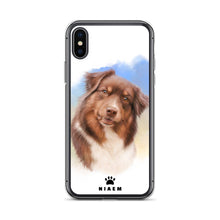 Load image into Gallery viewer, Australian Shepherd Dog Illustration iPhone Cases