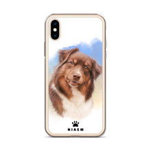 Load image into Gallery viewer, Australian Shepherd Dog Illustration iPhone Cases