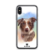 Load image into Gallery viewer, Australian Shepherd Dog Illustration iPhone Cases