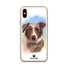 Load image into Gallery viewer, Australian Shepherd Dog Illustration iPhone Cases