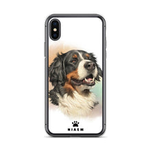 Load image into Gallery viewer, Bernese Mountain Dog Illustration iPhone Cases