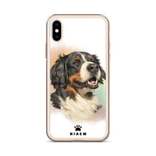 Load image into Gallery viewer, Bernese Mountain Dog Illustration iPhone Cases