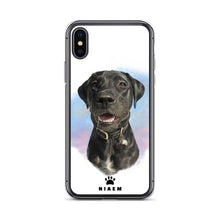 Load image into Gallery viewer, Black Labrador Retriever Dog Illustration iPhone Cases