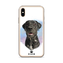 Load image into Gallery viewer, Black Labrador Retriever Dog Illustration iPhone Cases