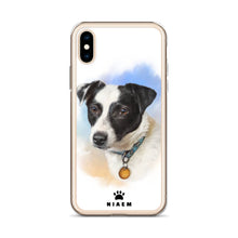 Load image into Gallery viewer, Black and White Puppy Illustration iPhone Cases