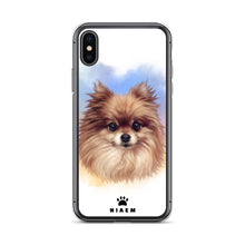Load image into Gallery viewer, Pomeranian Dog Illustration iPhone Cases
