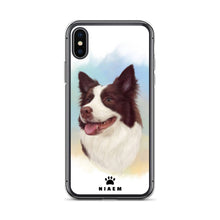 Load image into Gallery viewer, Border Collie Dog illustration iPhone Cases