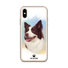 Load image into Gallery viewer, Border Collie Dog illustration iPhone Cases