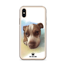 Load image into Gallery viewer, Pit Bull Terrier Puppy Dog Illustration iPhone Cases