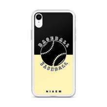 Load image into Gallery viewer, Baseball iPhone Case (Black &amp; Yellow 2)