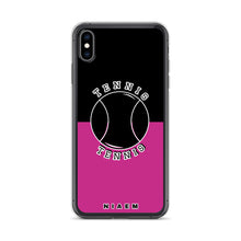 Load image into Gallery viewer, Tennis iPhone Case (Black &amp; Pink)