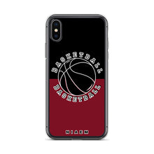 Load image into Gallery viewer, Basketball iPhone Case (Black &amp; Red 2)
