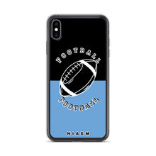 Load image into Gallery viewer, American Football iPhone Case (Black &amp; Blue 1)