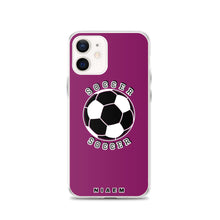 Load image into Gallery viewer, Soccer iPhone Case (Dark Pink)