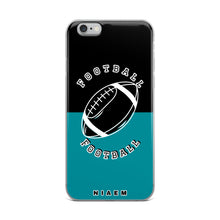 Load image into Gallery viewer, American Football iPhone Case (Black &amp; Blue 3)