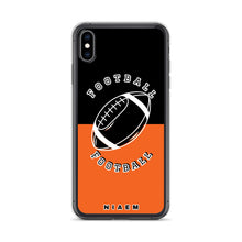 Load image into Gallery viewer, American Football iPhone Case (Black &amp; Orange)