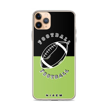 Load image into Gallery viewer, American Football iPhone Case (Black &amp; Green 3)