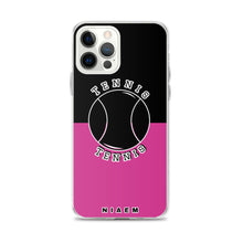 Load image into Gallery viewer, Tennis iPhone Case (Black &amp; Pink 5)