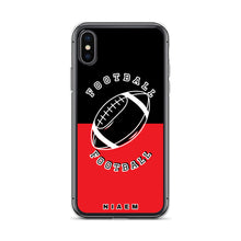 Load image into Gallery viewer, American Football iPhone Case (Black &amp; Red 1)