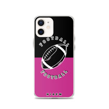 Load image into Gallery viewer, American Football iPhone Case (Black &amp; Pink)