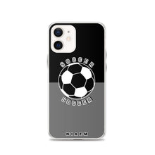 Load image into Gallery viewer, Soccer iPhone Case (Black &amp; Grey)