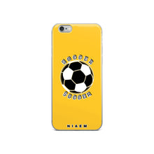 Load image into Gallery viewer, Soccer iPhone Case (Yellow)