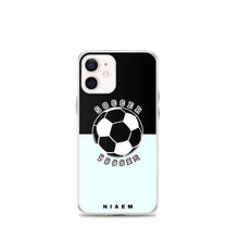 Load image into Gallery viewer, Soccer iPhone Case (Black &amp; Blue 5)