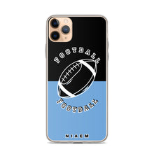 Load image into Gallery viewer, American Football iPhone Case (Black &amp; Blue 1)