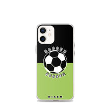 Load image into Gallery viewer, Soccer iPhone Case (Black &amp; Green 3)