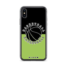 Load image into Gallery viewer, Basketball iPhone Case (Black &amp; Green 3)