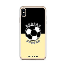 Load image into Gallery viewer, Soccer iPhone Case (Black &amp; Yellow 2)