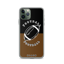 Load image into Gallery viewer, American Football iPhone Case (Black &amp; Brown)