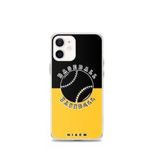 Load image into Gallery viewer, Baseball iPhone Case (Black &amp; Yellow)