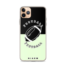 Load image into Gallery viewer, American Football iPhone Case (Black &amp; Green 2)