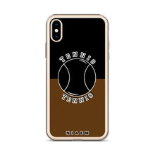 Load image into Gallery viewer, Tennis iPhone Case (Black &amp; Brown)