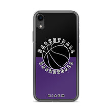 Load image into Gallery viewer, Basketball iPhone Case (Black &amp; Purple)