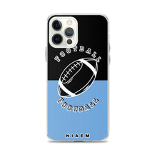 Load image into Gallery viewer, American Football iPhone Case (Black &amp; Blue 1)