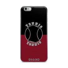 Load image into Gallery viewer, Tennis iPhone Case (Black &amp; Red 2)