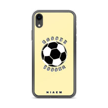 Load image into Gallery viewer, Soccer iPhone Case (Yellow 2)
