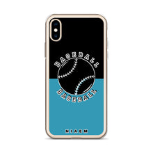 Load image into Gallery viewer, Baseball iPhone Case (Black &amp; Blue)
