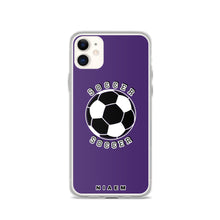 Load image into Gallery viewer, Soccer iPhone Case (Purple)