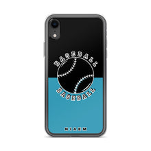 Load image into Gallery viewer, Baseball iPhone Case (Black &amp; Blue)