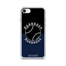 Load image into Gallery viewer, Baseball iPhone Case (Black &amp; Navy)