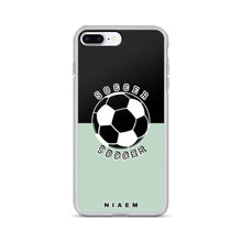 Load image into Gallery viewer, Soccer iPhone Case (Black &amp; Green 5)