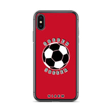 Load image into Gallery viewer, Soccer iPhone Case (Red)