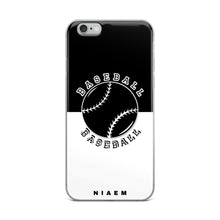 Load image into Gallery viewer, Baseball iPhone Case (Black &amp; White)